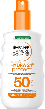 Garnier Ambre Solaire Sonnenspray HYDRA 24h protect, LSF 50, 150 ml