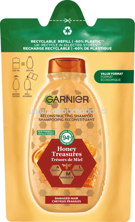 GARNIER Shampoo Honig Nachfüllpack, 250 ml