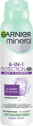 GARNIER mineral Antitranspirant Deospray 6 in 1 Protection, 150 ml