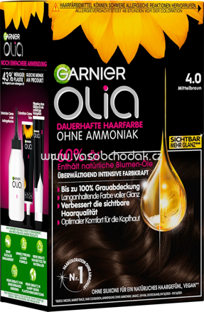 GARNIER olia Haarfarbe 4.0 Mittelbraun, 1 St