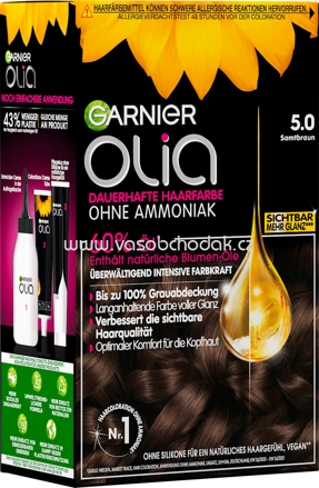 GARNIER olia Haarfarbe 5.0 Samtbraun, 1 St