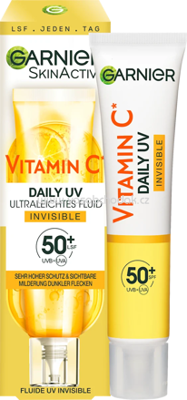 Garnier Skin Active Fluid Vitamin C Invisible LSF 50+, 40 ml