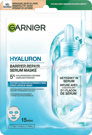 Garnier Skin Active Tuchmaske Serum Hyaluron Barrier Repair, 28 g