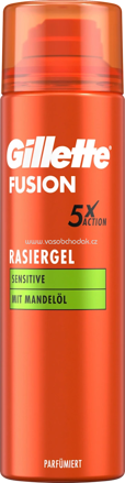 Gillette Rasiergel, Fusion5 Sensitive, 200 ml