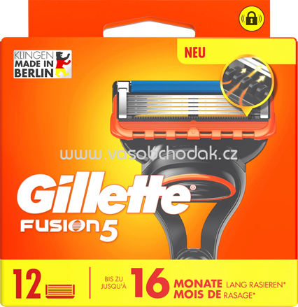 Gillette Rasierklingen, Fusion5, 12 St