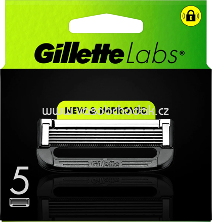 Gillette Rasierklingen, Labs Gold, 5 St