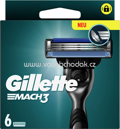 Gillette Rasierklingen, Mach3, 6 St