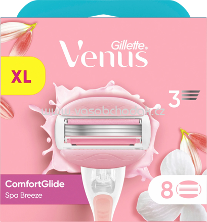 Gillette Venus Rasierklingen, Comfortglide Spa Breeze, 8 St