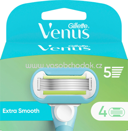 Gillette Venus Rasierklingen, Extra Smooth, 4 St