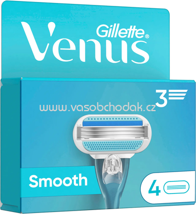 Gillette Venus Rasierklingen, Smooth, 4 St