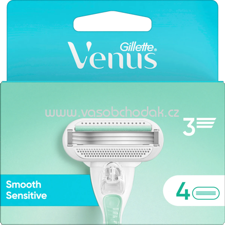 Gillette Venus Rasierklingen, Smooth Sensitive, 4 St