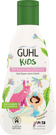 GUHL Kinder Shampoo, Spülung & Duschgel 3in1 Mandelmilch, 250 ml