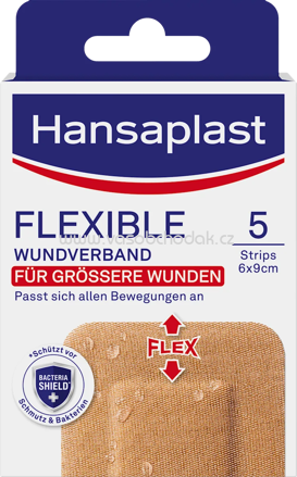 Hansaplast Flexibler Wundverband (6x9 cm), 5 St