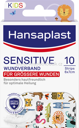 Hansaplast Wundverband Sensitive Kids 6 x 7cm, 10 St