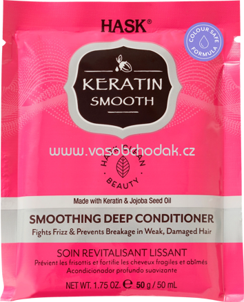 HASK Haarkur Keratin Smooth, Sachet, 50 ml