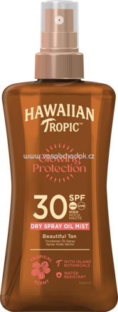 Hawaiian Tropic Sonnenöl Spray mit Kokosnuss & Arganöl, LSF 30, 200 ml