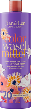 Jean&Len Colorwaschmittel flüssig Wasserlilie&Lotus, 20 Wl