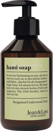 Jean&Len Flüssigseife bergamot & cedarwood, 250 ml