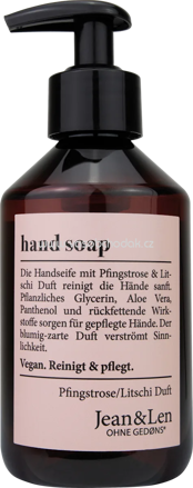 Jean&Len Hand Balm Pfingstrose & Litschi, 250 ml