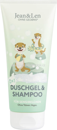 Jean&Len Kinder Dusche & Shampoo 2in1 Sensibelchen, 200 ml