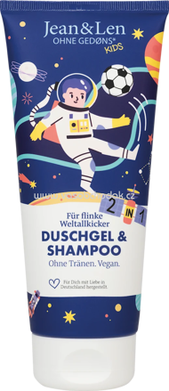 Jean&Len Kinder Dusche & Shampoo Kicker, 200 ml