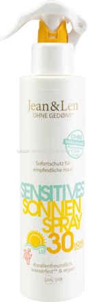 Jean&Len Sonnenspray sensitiv LSF 30, 250 ml