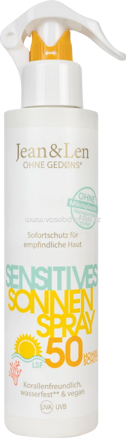 Jean&Len Sonnenspray sensitiv LSF 50, 250 ml