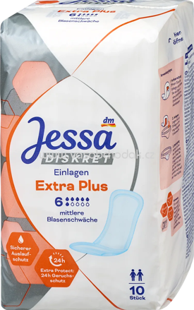 Jessa DISKRET Einlagen Inkontinenz Extra Plus, 10 St