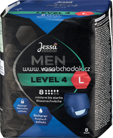 Jessa DISKRET Men Pants Inkontinenz Level 4 Gr. L, 8 St