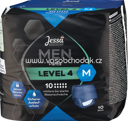 Jessa DISKRET Men Pants Inkontinenz Level 4 Gr. M, 10 St