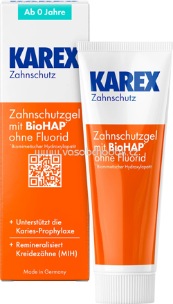 KAREX Zahnschutzgel, ab 0 Jahren, fluoridfrei, 50 ml