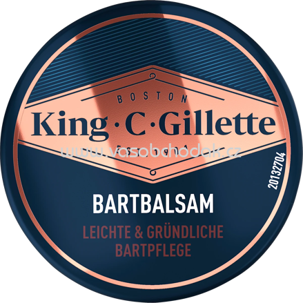 King. C. Gillette Bartbalsam, 100 ml