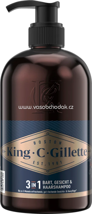 King. C. Gillette Bartwaschgel, 350 ml