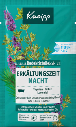 Kneipp Badesalz Erkältungszeit Nacht, 60 g