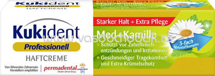 Kukident Haftcreme Professionell Kamille starker Halt, 40g