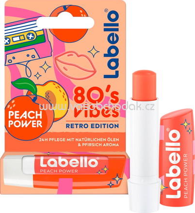 Labello Lippenpflege 80´s vibes Peach Power, 4,8 g