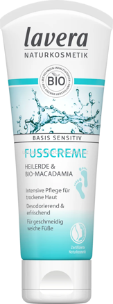 lavera NATURKOSMETIK Fußcreme Basis Sensitiv, 75 ml