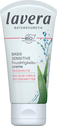lavera NATURKOSMETIK Gesichtscreme Basis Sensitiv trockene Haut, 50 ml