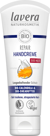lavera NATURKOSMETIK Handcreme Repair SOS Hilfe mit Calendula & Sheabutter, 75 ml