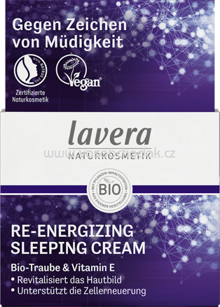 lavera NATURKOSMETIK Nachtcreme Re-energizing, 50 ml