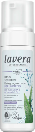lavera NATURKOSMETIK Reinigungsschaum Basis Sensitiv, 150 ml