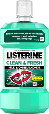 Listerine Mundspülung Clean & Fresh, 500 ml