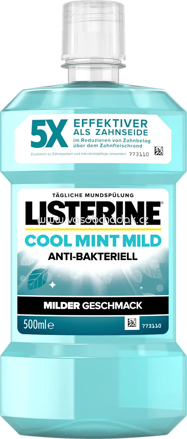 Listerine Mundspülung Cool Mint milder Geschmack, 500 ml