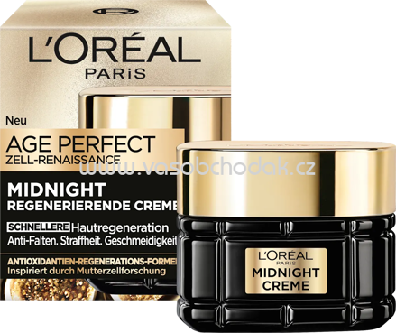 L'ORÉAL PARiS Anti Falten Nachtcreme Age Perfect, 50 ml