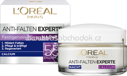 L'ORÉAL PARiS Anti Falten Nachtcreme Experte 55+, 50 ml
