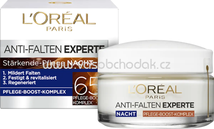 L'ORÉAL PARiS Anti Falten Nachtcreme Experte 65+, 50 ml