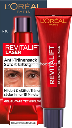 L'ORÉAL PARiS Augencreme Revitalift Laser Eye Bag Instant Eraser, 15 ml