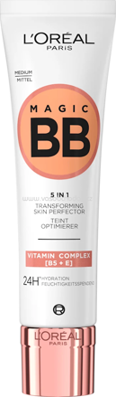 L'ORÉAL PARiS BB Cream 5in1, 24 feuchtigkeitsspendend, Mittel, LSF 11, 30 ml