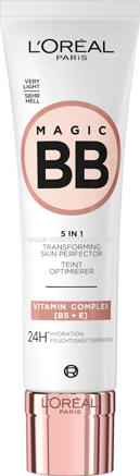 L'ORÉAL PARiS BB Cream 5in1, 24h feuchtigkeitsspendend, Sehr Hell, LSF 11, 30 ml
