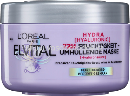 L'ORÉAL PARiS ELVITAL Haarkur Hydra Hyaluronic Maske, 250 ml